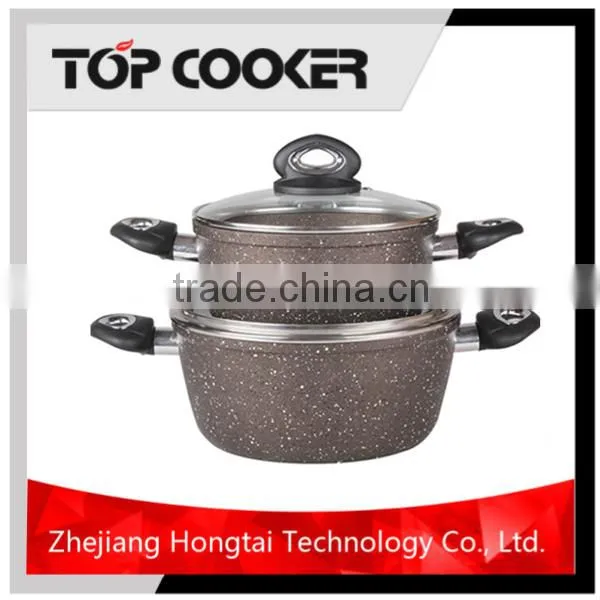 Forged Aluminium Marble Stone Coating Sauce Pot Set photo-3