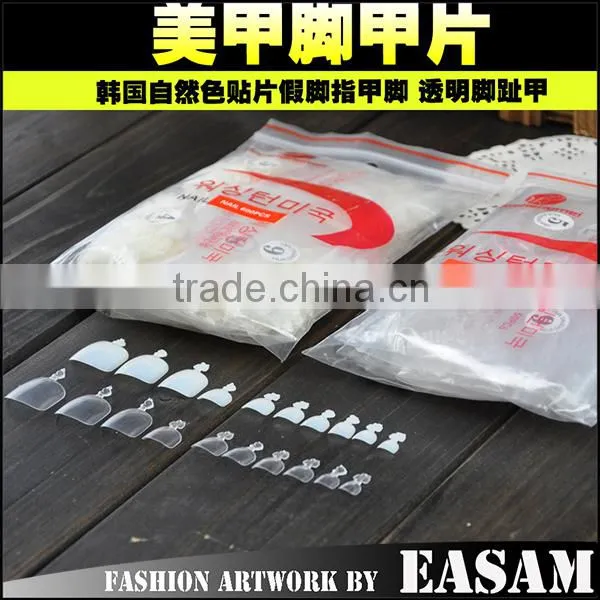 10 size artificial toe nails/foot nail tip/fake toe nail tips