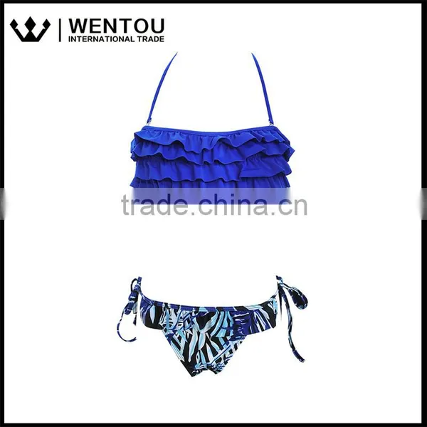 Wentou Ladies Sexy Print Push Up Bathing Swimsuit Bikini photo-2