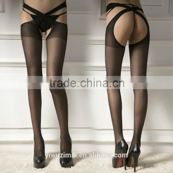 Sexy Women Open Crotch Crotchless Sheer Pantyhose Stockings Tights Socks New photo-2