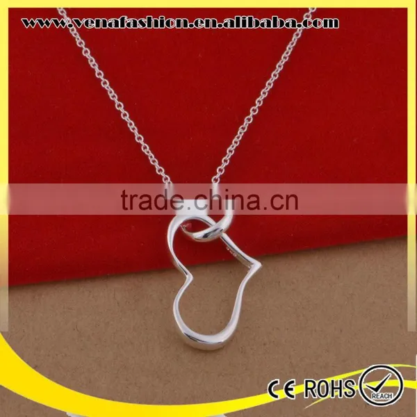 Heart Model 925 Sterling Silver Jewelry Wholesale Necklace Quality Choice