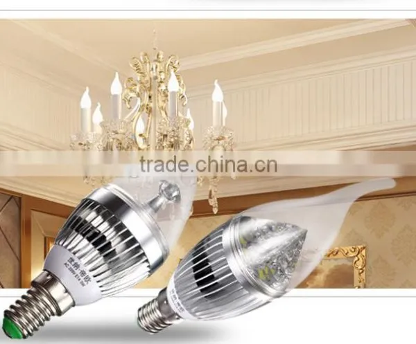 3W Dimmable Led Candle Bulbs E14 B15 B22 E27 Base Available (CE& Rohs) photo-6
