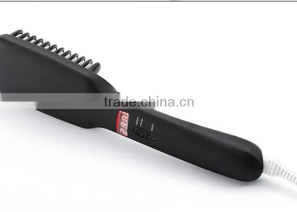 Digital Electric Hair Straightener Brush Comb Detangling Straightening Irons Hair Brush EU/ US/ UK Plug photo-5