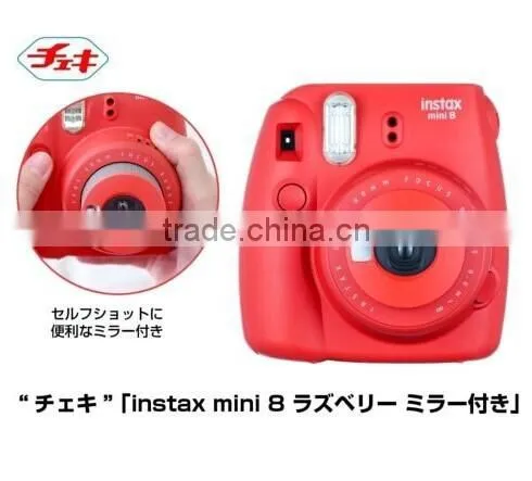 FujiFilm Fuji Film Instax Mini 8 Checki Instant Camera Raspberry Red photo-3