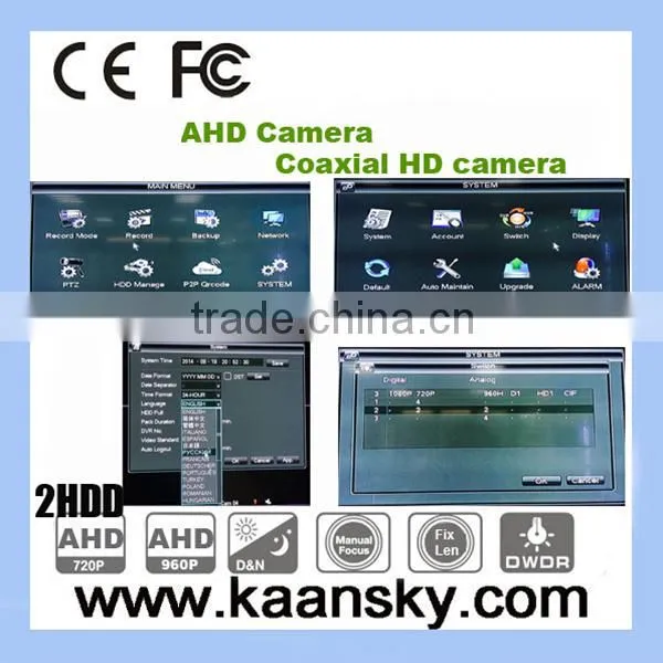 2015 New Technology Hot Sale H.264 P2P Ahd Dvr 8ch Full hd Support 2hdd Ahd Dvr photo-2