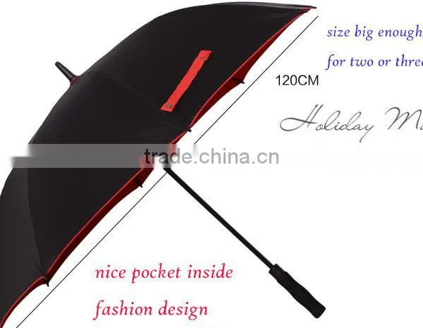 27 Inch High Quality OEM New Design Golf Umbrella With Zipper photo-2