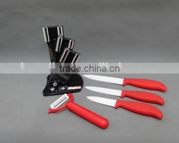 3"+4"+5" Fruit Knife, Paring Knife, Utility Knife+ Potato Peeler, Assorted Knives Set in a Plastic Foldable Holder photo-2