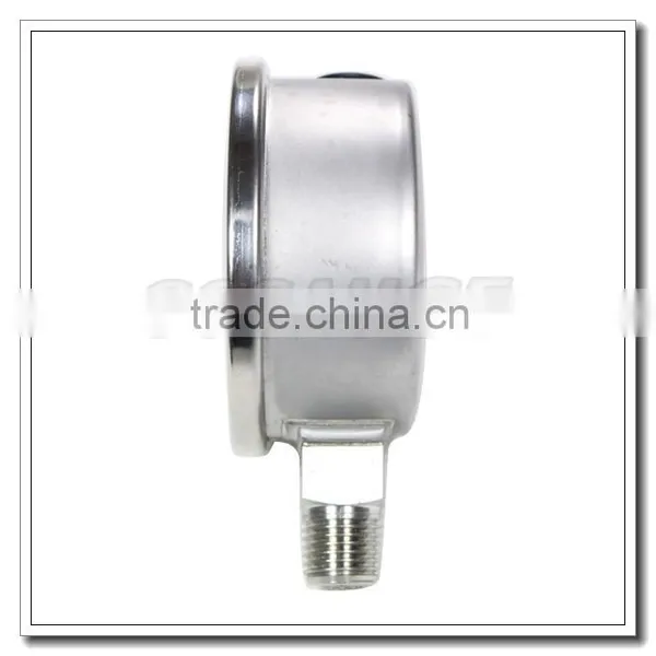 High Quality 2.5 Inch All Stainless Steel Bottom Entry Industrial Pressure Meter photo-3
