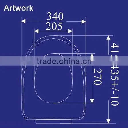 Popular Decoratative Plastic Chinese Toilet Seat 1038 photo-2