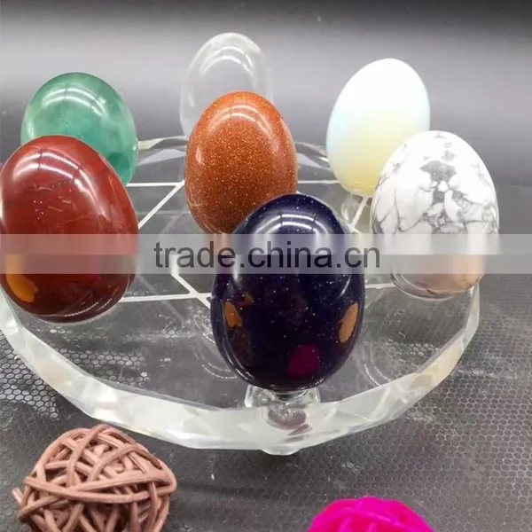 Natural Rock Semi Precious Crystal Stone Chakra Yoni Egg Set photo-4