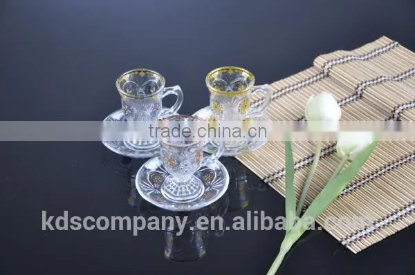 6PCS Set Glass Tea Mug With Holder photo-2