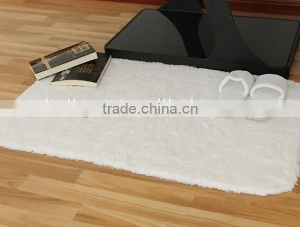 White Hotel Bath Rug Cotton Hand Make Rug photo-4
