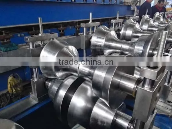 Color Coated Metal Roofing Use Step Tile Ridge Cap Roll Forming Machine Roof Ridge Roll Forming Machine photo-3