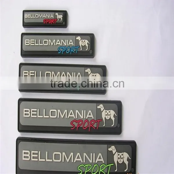 Apparel Garment Accessories PVC Badge Decoration