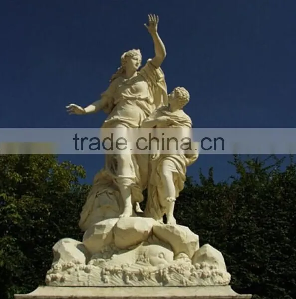 Chinese Interesting Stone Women and Sheep Sex Sculpture photo-2