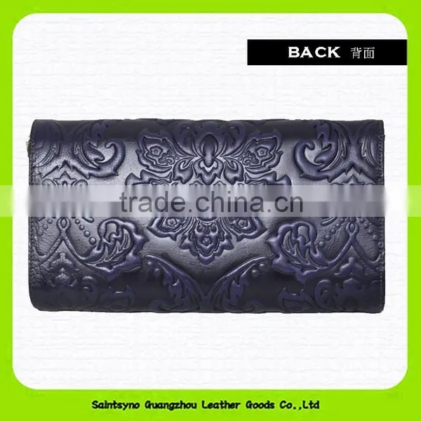 15625 Promotion Cheap Designer Business Cow Leather Rfid Men Wallet With Embossing photo-4