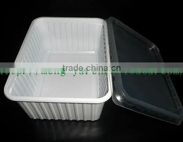 Disposable 800ml Plastic Box With Lid For Dinner