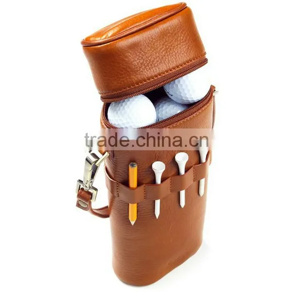 Leather Golf Ball Carrying Holder Storage Bag New Items in China Market photo-5