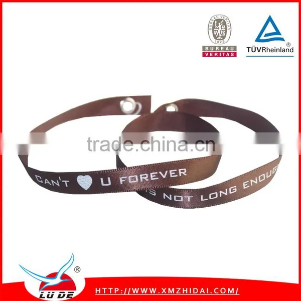Factory Direct Sale Promotional Ribbon Wristbands photo-3