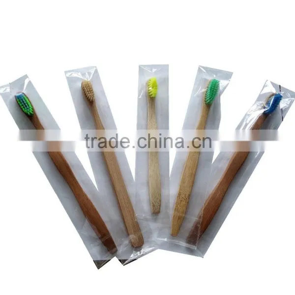 Disposable Travel Wooden Bamboo Toothbrush for Hotel photo-6