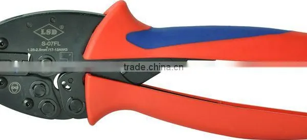 CE ROHS Experience Production 10years LSDgood Qutails Pliers for Flag Female Insulating Joint S-07FL Ratchet Hand Crimping Tools photo-3