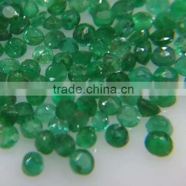 1.5-2mm Natural Loose Round Emerald Lot Brazil Origin Non-heated Non-treated photo-2