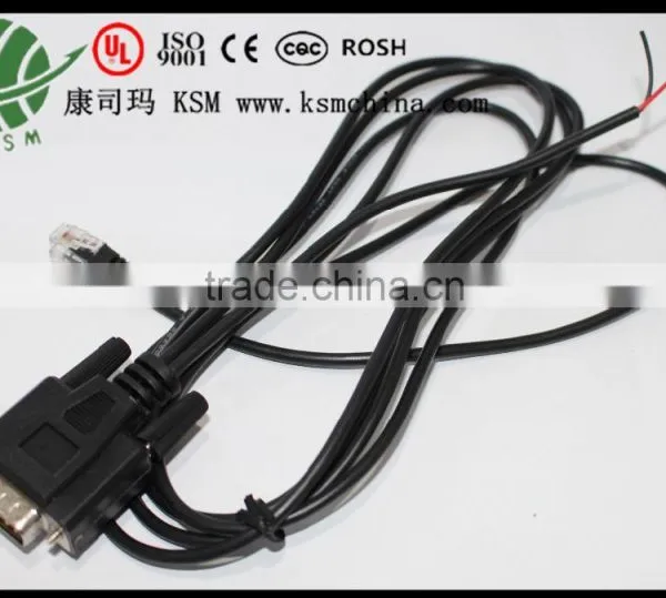PVC Cable DB 9m to Rj11 Wire Hareness for PC Connector