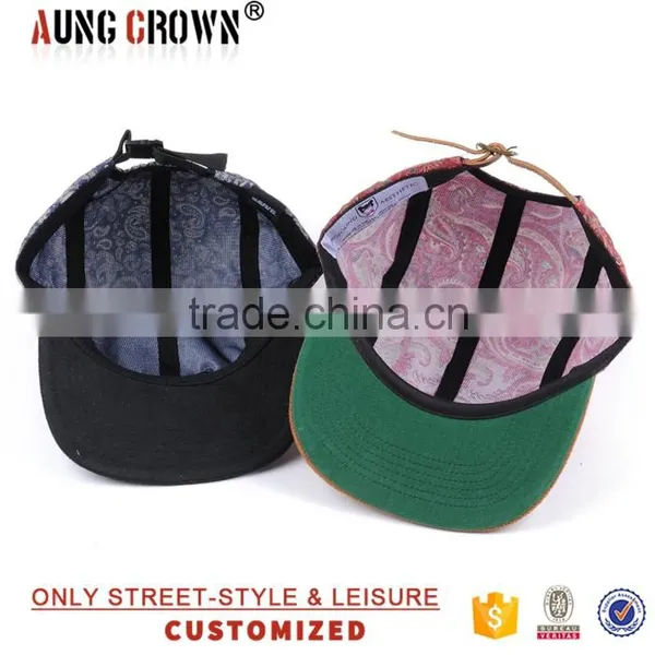 Flat Brim Hat Small Floral 5 Panel photo-5