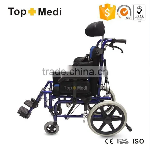 TOPMEDI Medical Equipment Foldable Detachable cp Wheelchair for Cerebral Palsy photo-4