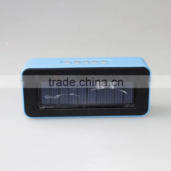 2016 Portable Mini fm Gift Bluetooth Wireless Solar Powered Speaker photo-2