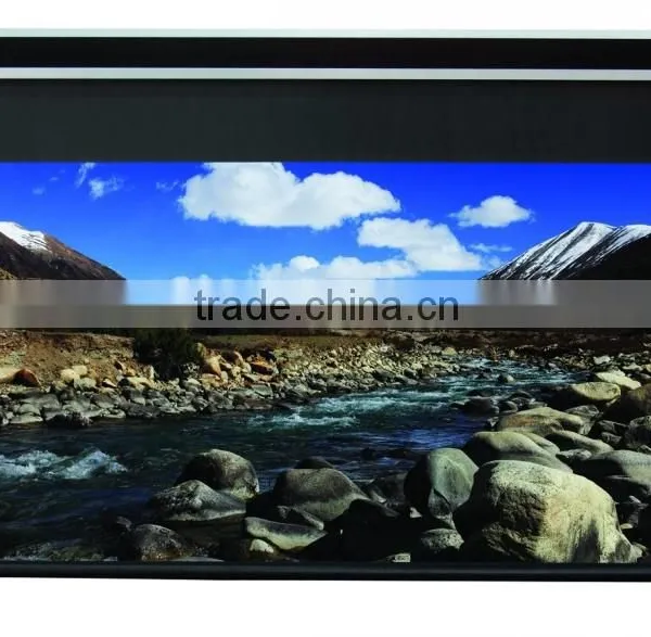 200" Electric Projector Screen Tab Tensioned With 3D Screen photo-4
