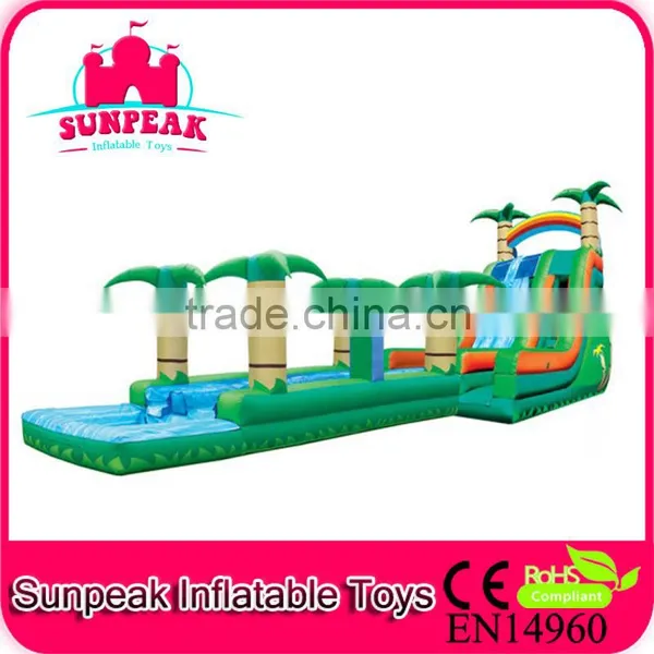 Palm Tree China Giant Inflatable Water Slide For Adult