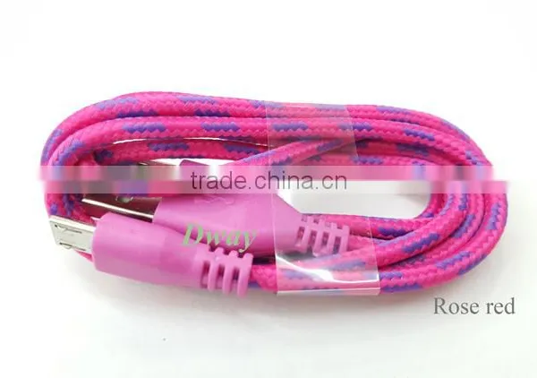 2016 High Quality Factory Price Braided Cable for IPhone 6 6s Charging Data Cable USB Cable photo-6