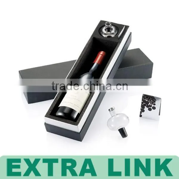 Newest Style Wine Bottle Package MDF Wood Material Satin Insert Champagne Glass Gift Box photo-5