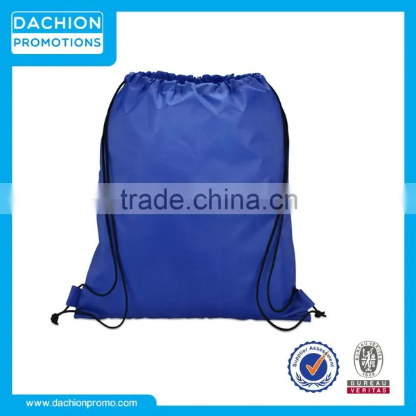 Customized Drawstring Backpack Bag With Mesh Pocket photo-2