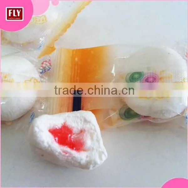 Halal Jelly Filled Cotton Candy , Mini Drop Shaped Center Filled Marshmallow photo-2