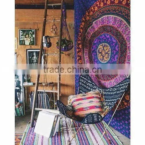 Home Decor Wall Hanging Tapestries Cloth Fabric Ombre Indian Mandala Tapestry photo-5