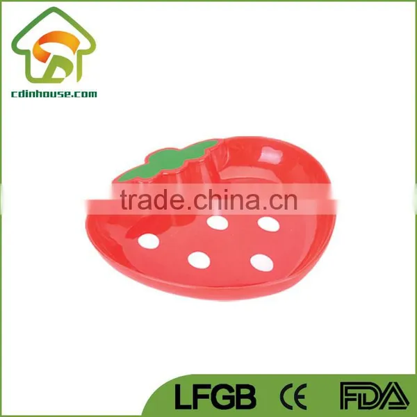 Heart Shaped Plastic Plate With Divider photo-3