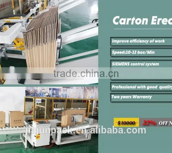 Good Quality Automatic High Speed Case Erector With SIEMENS Control System 2 Years Warranty photo-3