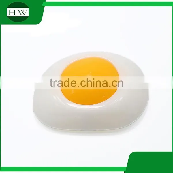 Plastic Mini Decorative Poached Fried Egg Battery Operated Sensor Led Study Reading Desk Table Touch Night Light Lamp photo-3