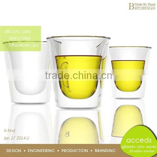 Hot Sale Double Wall Borosilicate Glass Cup/ Coffee Mug/ Tea Sets photo-6