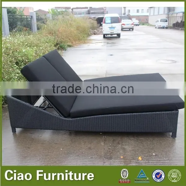 Wicker Furniture Outdoor Double Sun Lounger / Lounge Bed photo-6