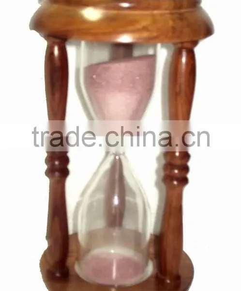 Wooden Hourglass Sand Timer, 30 Minute Sand Timer, 60 Minute Sand Timer, Large Wood Hourglass Sand Timer photo-2