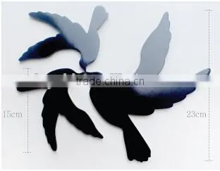 New DIY MDF 3D Bird Wall Sticker Home Decal for Kids Room Wall Wood Murals Sticker Wall Art Decor photo-6