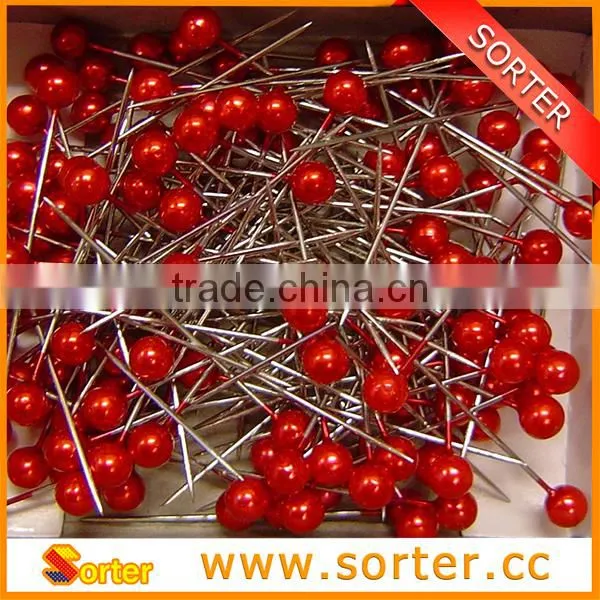 Wholesale 38mm Pearl Silver Head Pin Corsage Pearl Head Pin photo-2