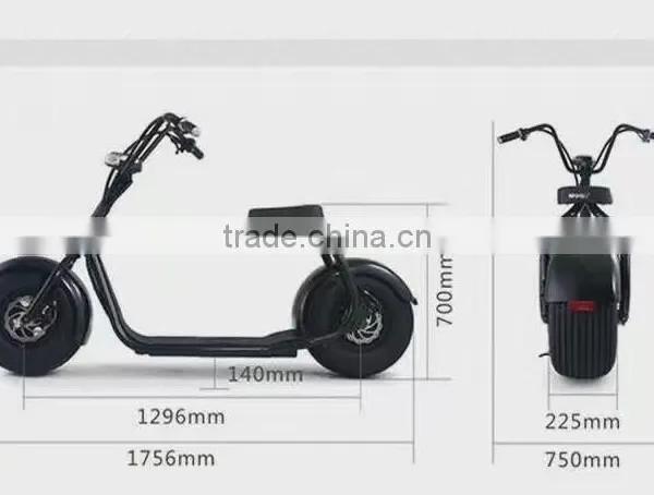 60V 1000W Fashion Two Wheels Smart Balancing Powerful Ciyicoco Electric Scooter photo-4