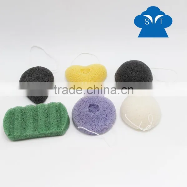 Coral Charcoal Konjac Sponge All Natural Korean Facial Sponge photo-6