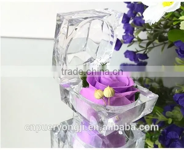 Ring Box Mulit Color Cheap Preserved Rose Flower photo-3