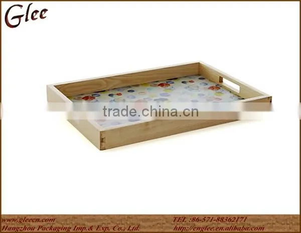 Handmade Beauty Decorate Small Wooden Tray for Wedding photo-2
