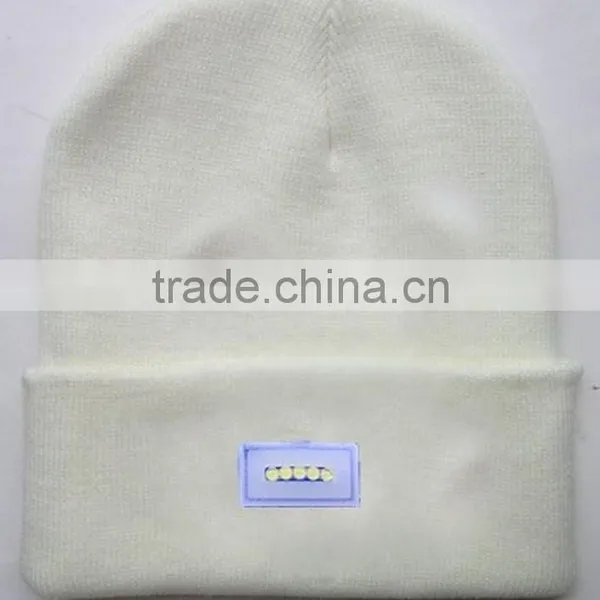 Led Light White Unisex Beanie New Style Fashion photo-5